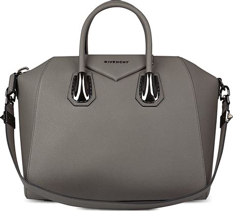 givenchy antigona grey|More.